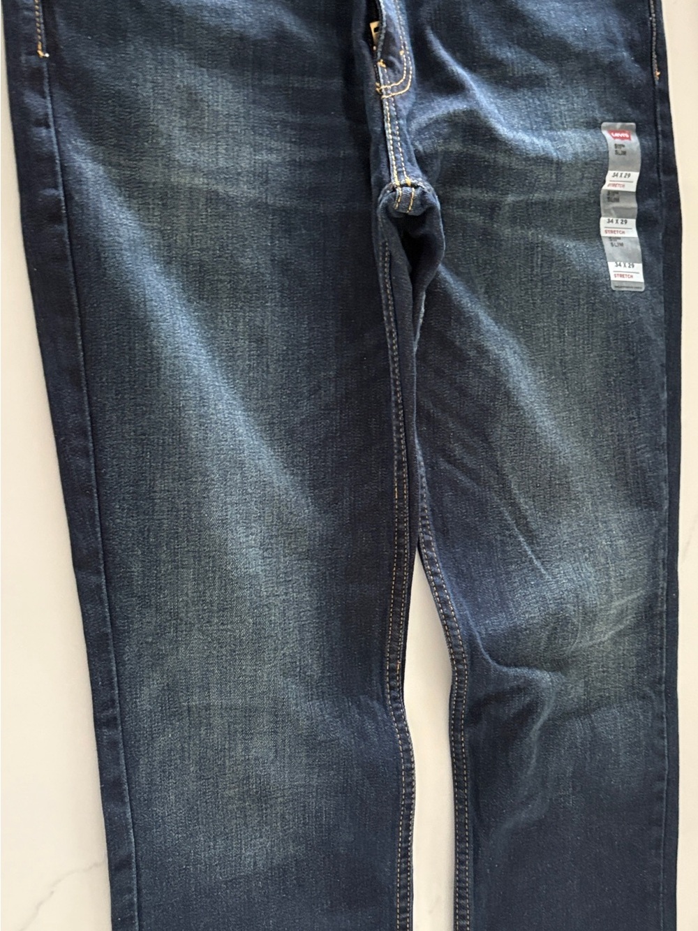 Levi's Men’s Indigo Blue Slim Straight Jeans